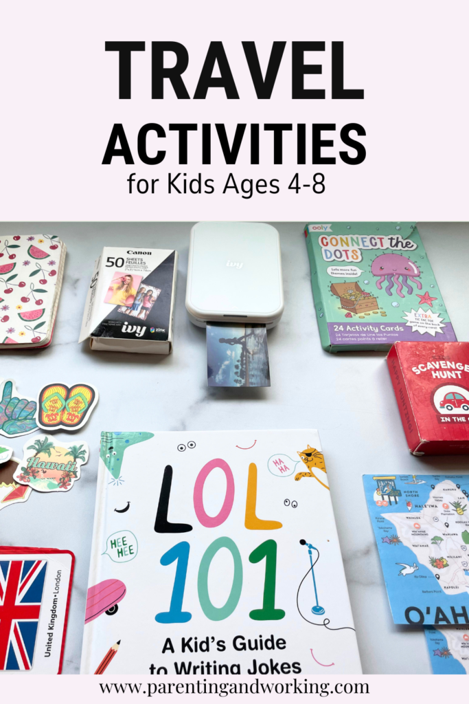 travel activities 4-8 year old kids