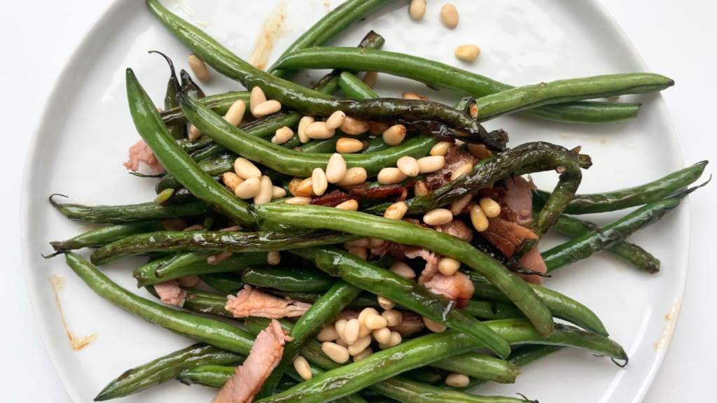 green bean meal on a plate