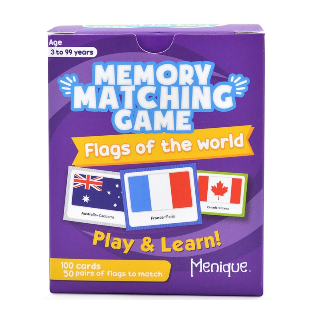 memory card game travel activity